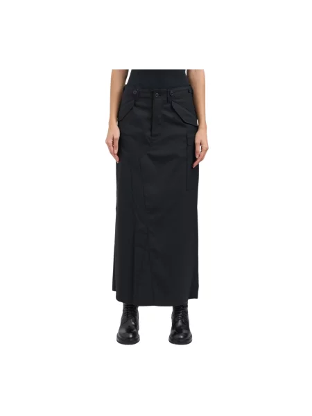 Spódnica maxi Junya Watanabe wełniana czarna