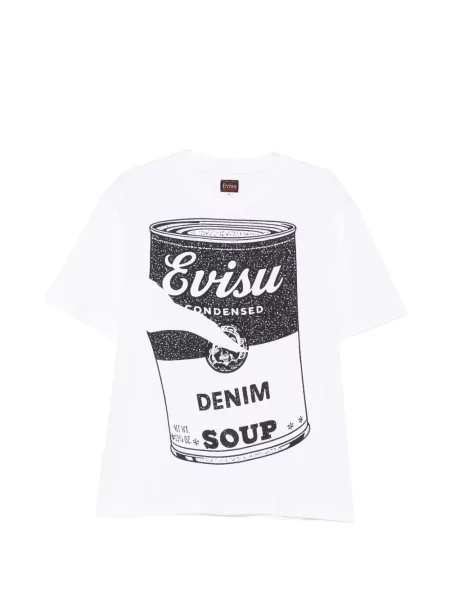 Tricou Evisu cu imagine alb