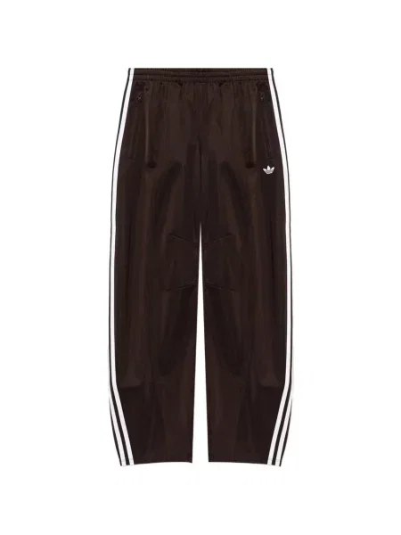 Τρέξιμο παντελόνι Adidas με κορδόνι με βολάν μαύρο