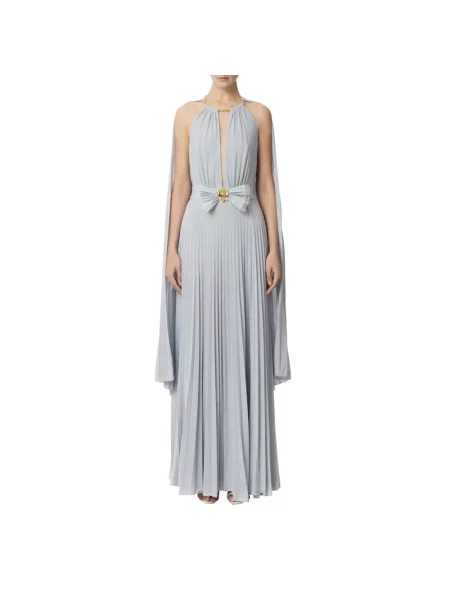 Sukienka maxi Elisabetta Franchi niebieska