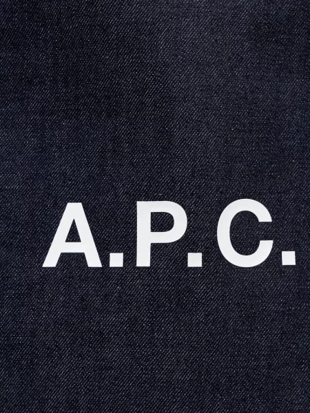 Сумка A.P.C. tote ninon small синій