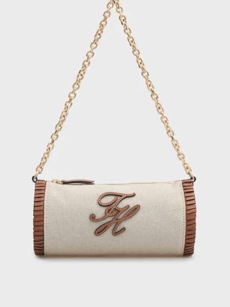 Лляна сумка Tommy Hilfiger біла