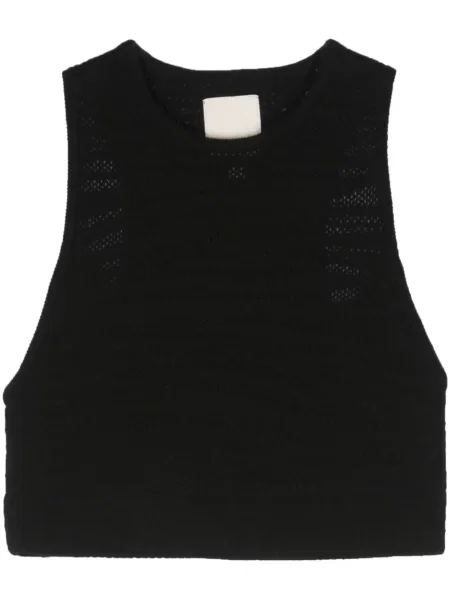 Cropp top Emporio Armani tricotate negru