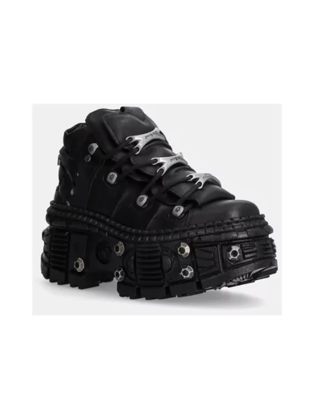 Sneakersy New Rock skórzane czarne