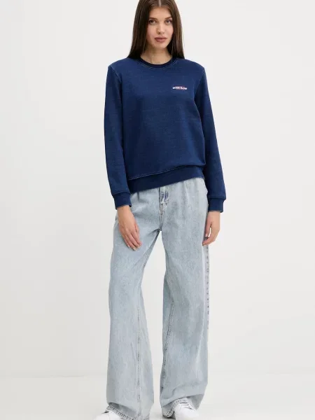 Кофта Guess Jeans з принтом синій