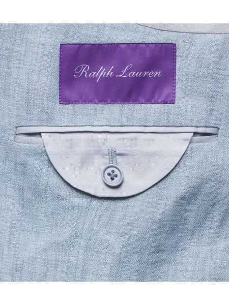 Laneni blazer Ralph Lauren Purple Label modra