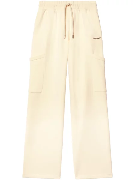 Pantaloni Off-white alb