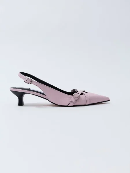 Кожаные туфли Emmelie Delage розовые