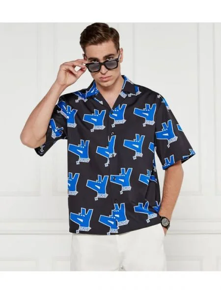 Hugo Blue Ing Eligino | Oversize fit fekete