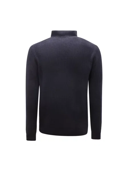 Sweter Alpha Studio wełniany niebieski