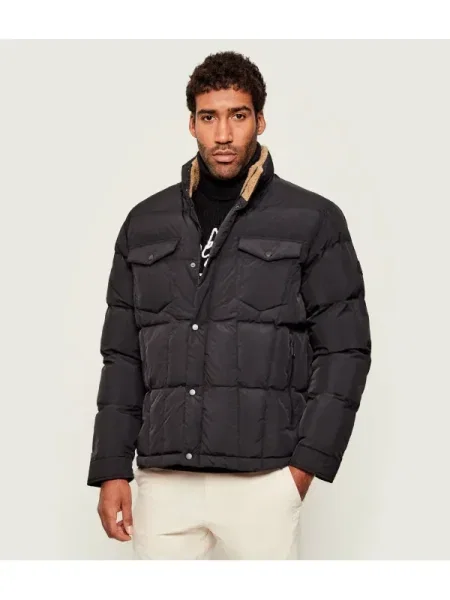 Geacă | shearling negru