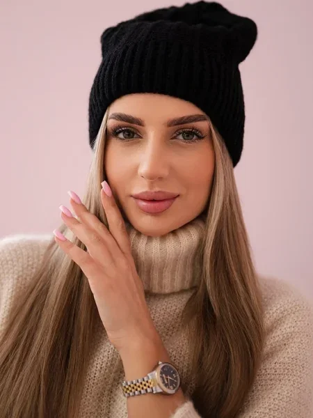 Șapcă Kesi din fleece negru