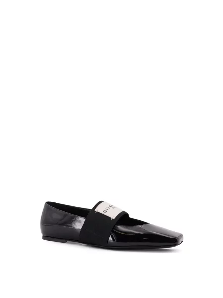Balerinki Givenchy skórzane czarne