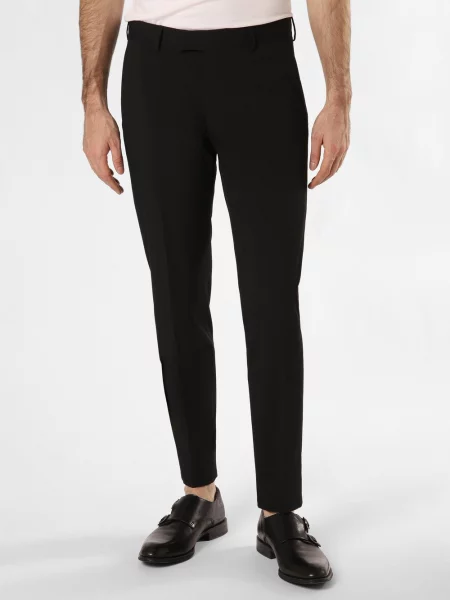 Strellson Spodnie Garniturowe Melwin Slim Fit schwarz czarne