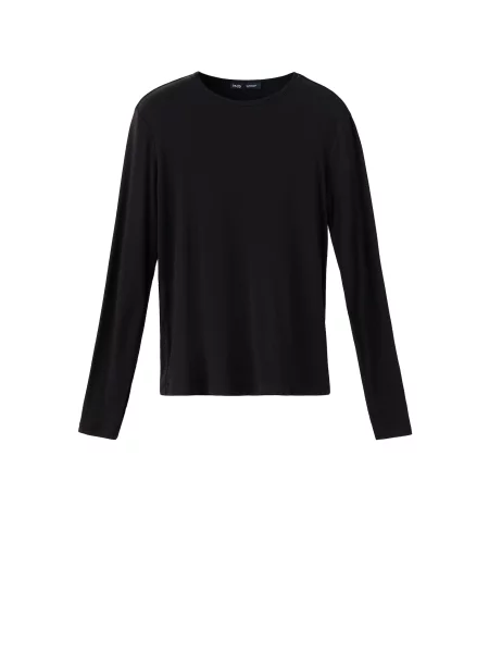 MANGO Tricou SECONDCA' negru