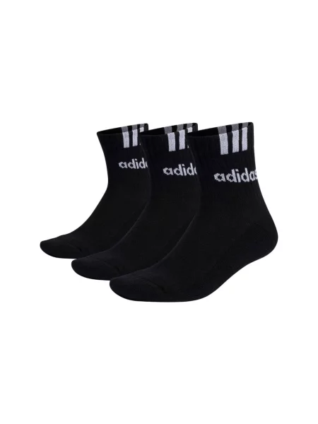 Pruhované ponožky Adidas čierna
