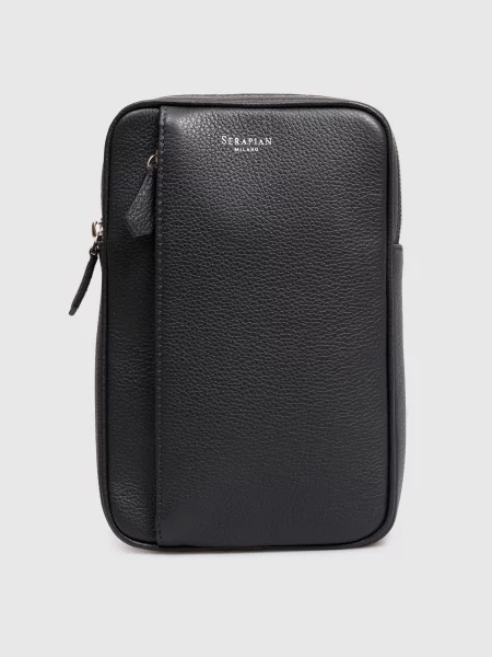 Кожаная сумка Serapian синяя