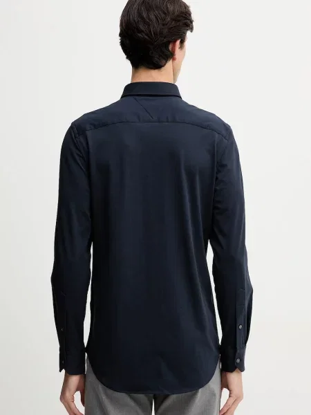 Košile Tommy Hilfiger tmavomodrá regular s límečkem button-down