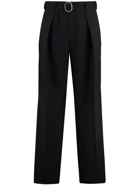 Pantaloni Jil Sander de lână negru