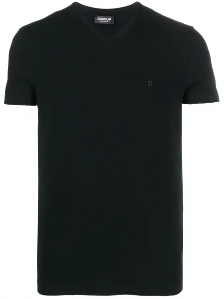 Tricou Dondup cu decolteu în V negru