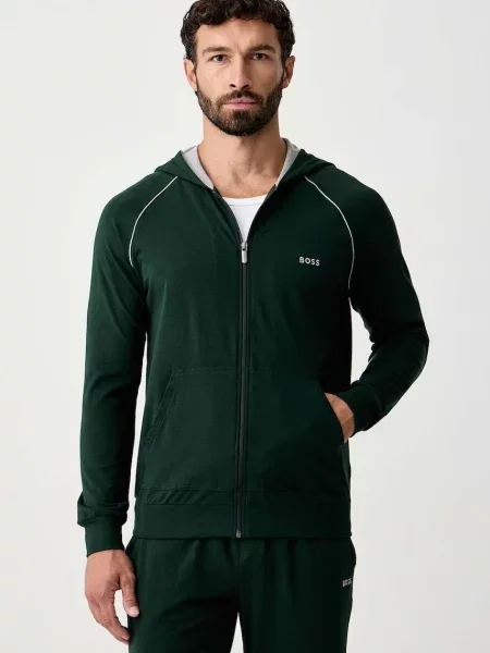 BOSS Hanorac Mix&Match închis verde