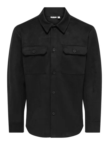 Only & Sons Cămașă ONSNate Kodyl' negru