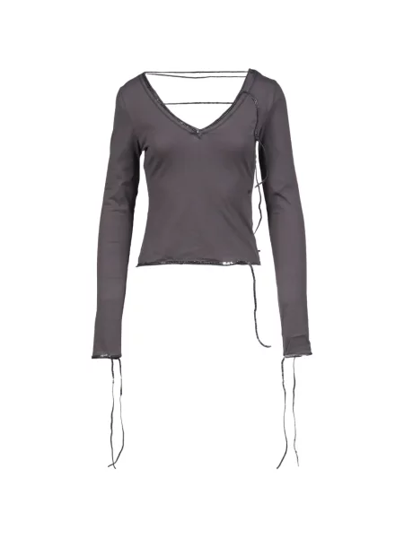 Top Jaded London cu paiete cu bretele gri