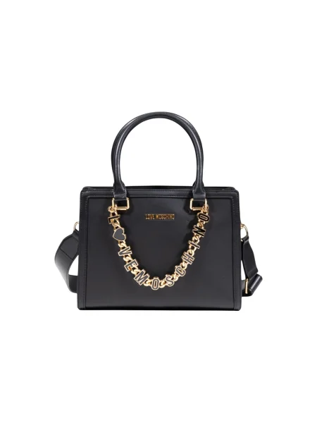 Pisemska torbica Love Moschino črna