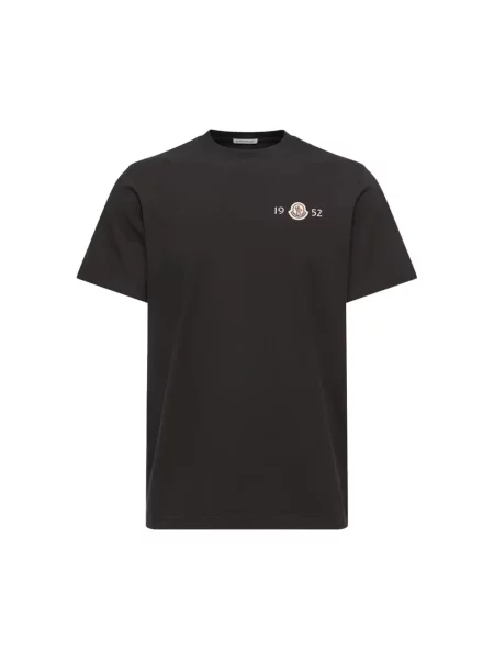 Koszulka Moncler z logo czarna