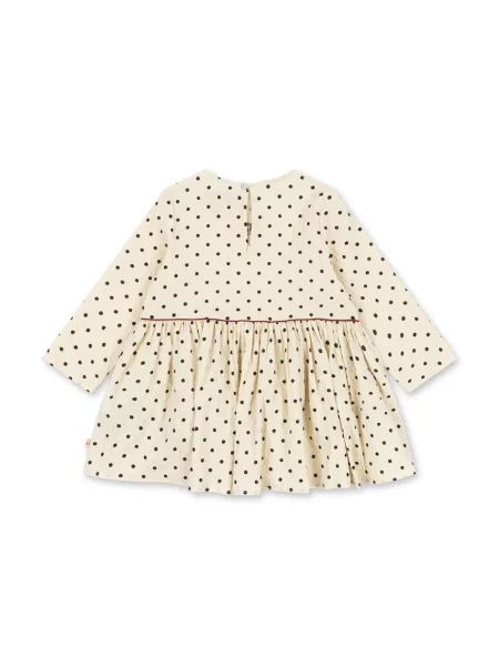 Konges Sløjd haljina A-kroja od pamuka s elastanom ELIN DRESS GOTS bijela