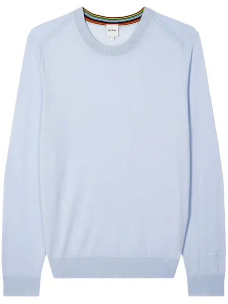 Вълнен пуловер Paul Smith синьо