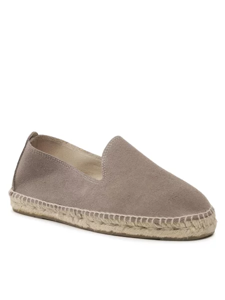 Espadrile Manebi Flat Espadrilles K C0 Coco Brown rjava