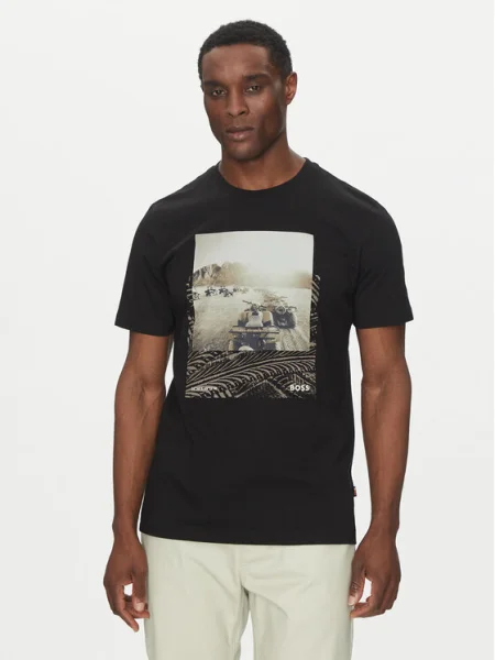BOSS Póló Te_Dunetrace fekete