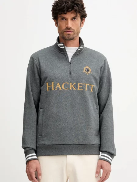 Dukserica Hackett London s aplikacijom siva