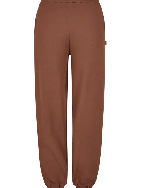 Spodnie dresowe Urban Classics z wysoką talią brązowe