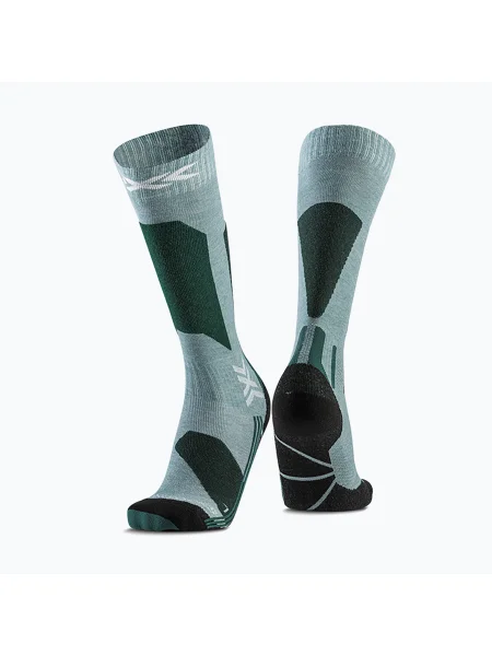 Дамски скиорски чорапи X-Socks Ski Discover Otc sage green/english lawn зелено