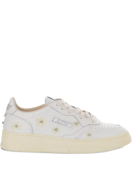Sneakerși Autry cu model floral alb