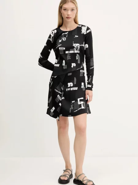 Сукня Desigual NEWSCORTO mini розкльошена чорний