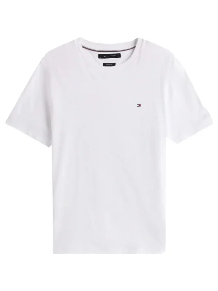 Tricou Tommy Hilfiger tricotate alb