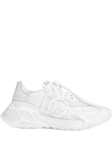 Sneakerși Dolce & Gabbana cu broderie alb