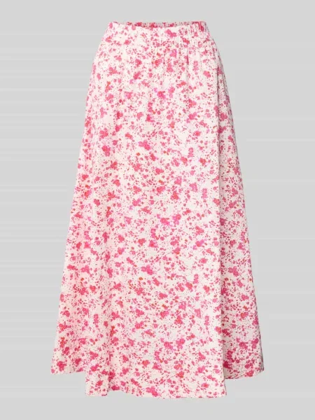 Rozkloszowana spódnica z elastycznym pasem Y.a.s różowa