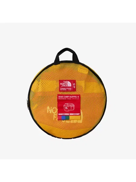 Cestovná taška The North Face Base Camp Duffel S 50 l tnf blue/tnf red/summit gold červená