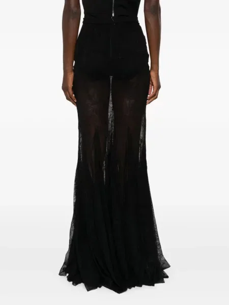 Fustă David Koma transparente negru