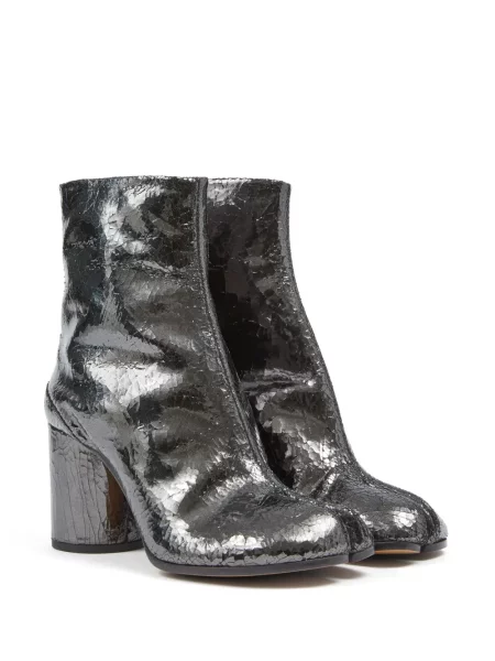 Cizme scurte Maison Margiela din piele gri