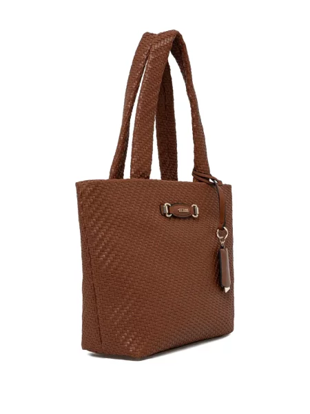 Geantă shopper Guess maro
