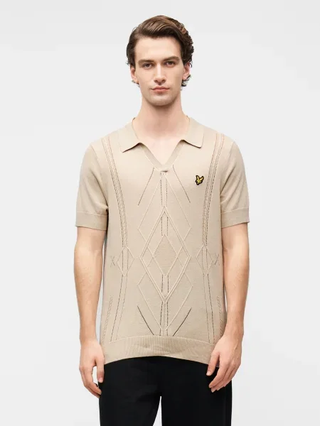 Lyle & Scott Pulover Argyle' bej