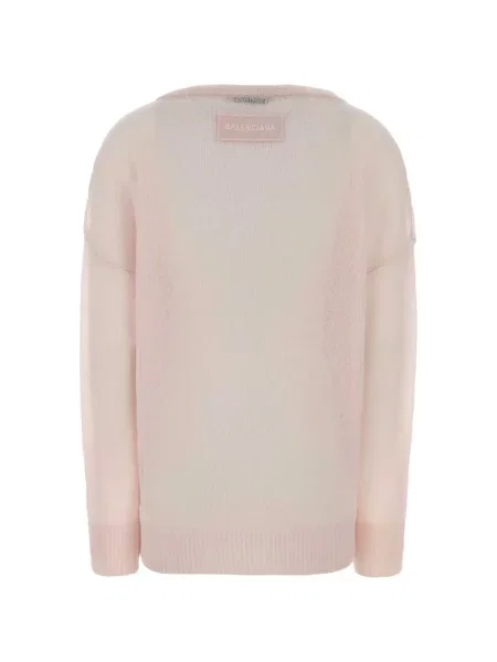 Pulover Balenciaga din cașmir roz