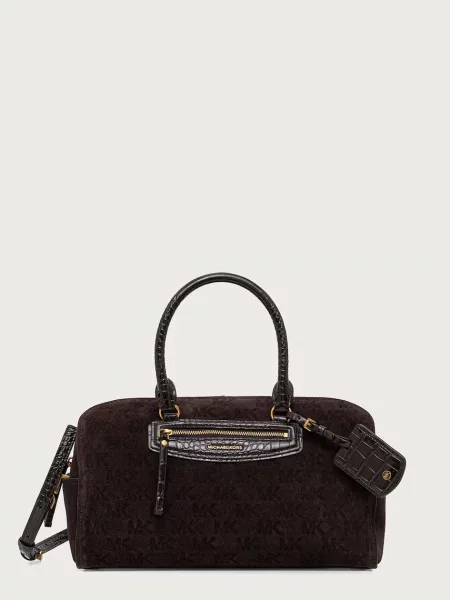 MICHAEL Michael Kors geantă pentru femei din piele întoarsă maro