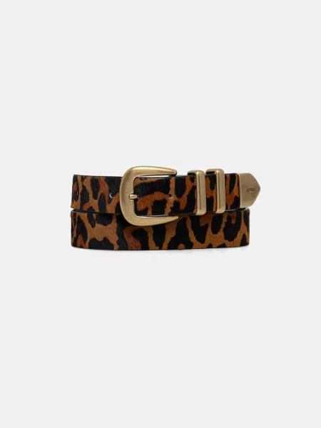 Кожен Guess кафяво