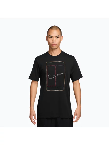 Tricou pentru bărbați Nike Court Heritage black negru